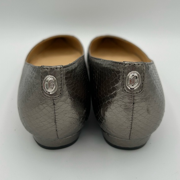 IVANKA SNAKE PRINT ALL LEATHER FLATS Size 8 - Picture 6 of 8